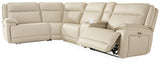 Double Deal 5-Piece Reclining Sectional with Console - U13001S8