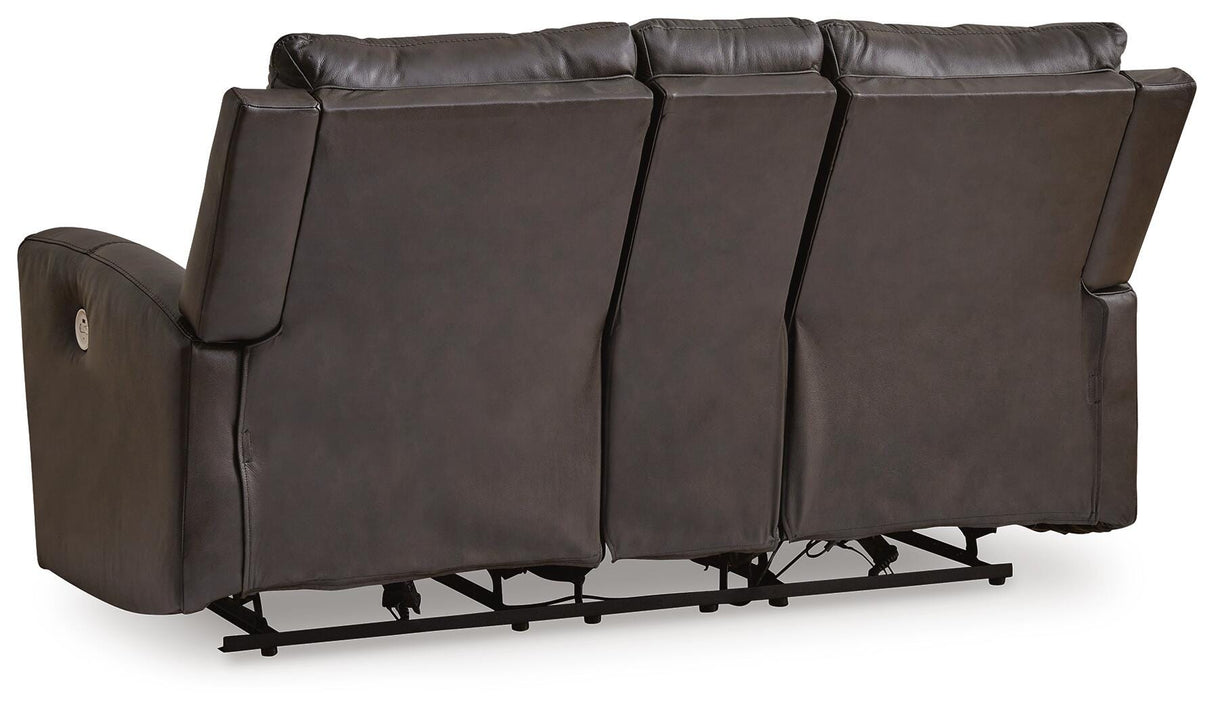 Boxmere Power Reclining Loveseat with Console - U1310096