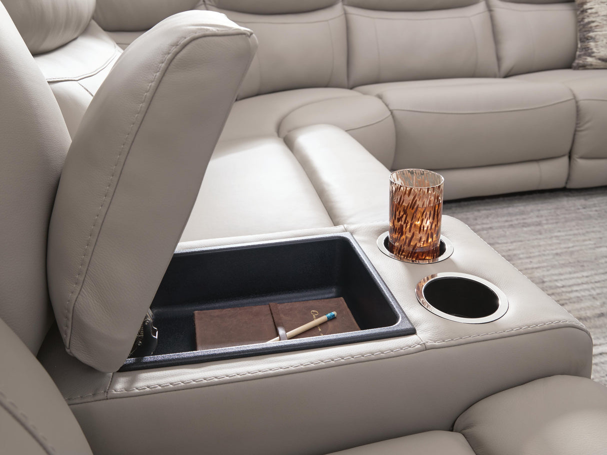 Gravier 6-Piece Power Reclining Sectional with Storage Console - U13300S5