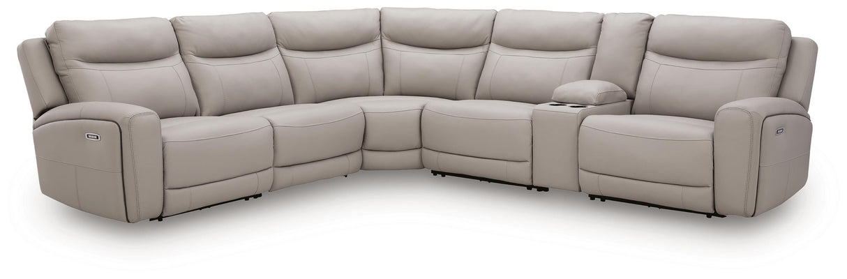 Gravier 6-Piece Power Reclining Sectional with Storage Console - U13300S5