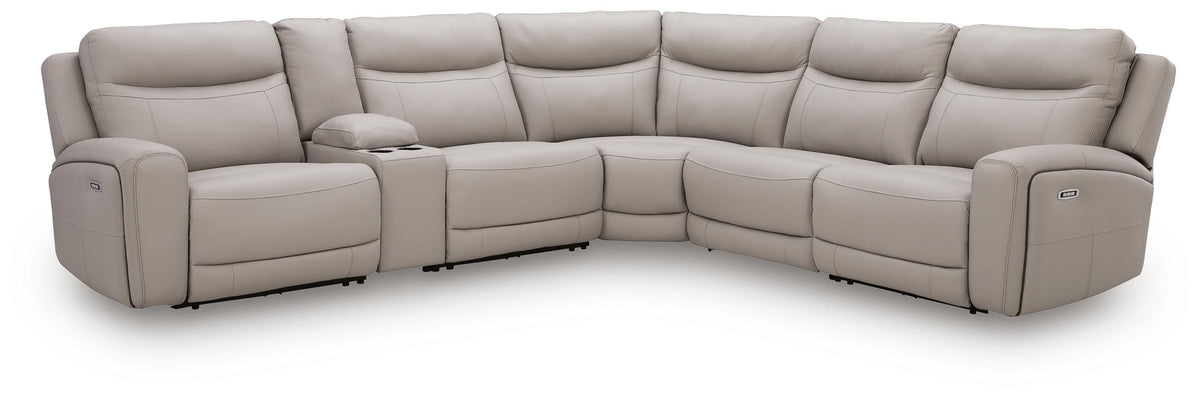 Gravier 6-Piece Power Reclining Sectional with Storage Console - U13300S5