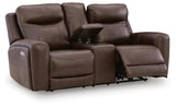 Gravier Power Reclining Loveseat with Console - U1330118