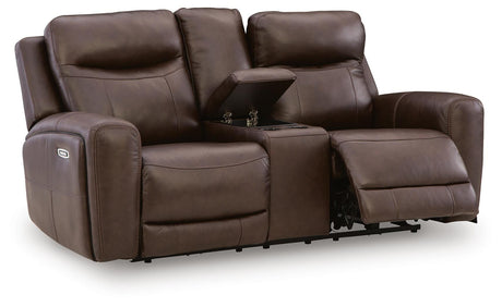 Gravier Power Reclining Loveseat with Console - U1330118