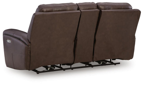 Gravier Power Reclining Loveseat with Console - U1330118