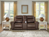 Gravier Power Reclining Loveseat with Console - U1330118