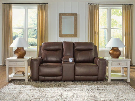 Gravier Power Reclining Loveseat with Console - U1330118