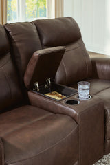 Gravier Power Reclining Loveseat with Console - U1330118