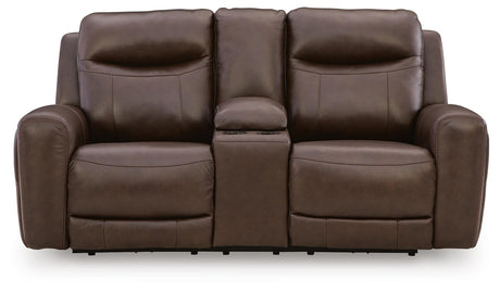 Gravier Power Reclining Loveseat with Console - U1330118