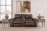 Alessandro Power Reclining Loveseat with Console - U2550218