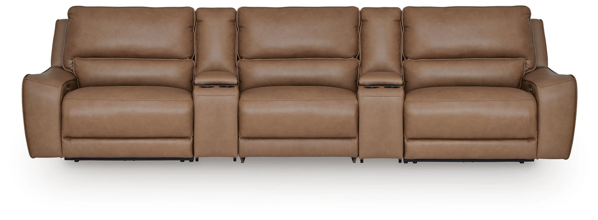 DeepWakes 5-Piece Reclining Sectional with Storage Consoles - PCU62606S39