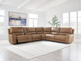 DeepWakes 6-Piece Reclining Sectional with Storage Console - PCU62606S36