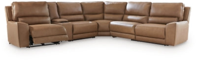 DeepWakes 6-Piece Reclining Sectional with Storage Console - PCU62606S36