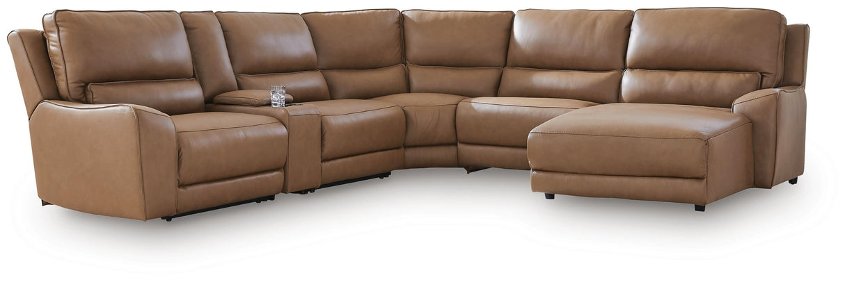 DeepWakes 6-Piece Power Reclining Sectional with Chaise - PCU62606S6
