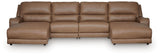 DeepWakes 4-Piece Reclining Sectional with Double Chaise - PCU62606S37