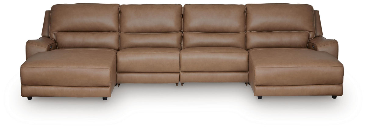 DeepWakes 4-Piece Power Reclining Sectional with Chaise - PCU62606S11
