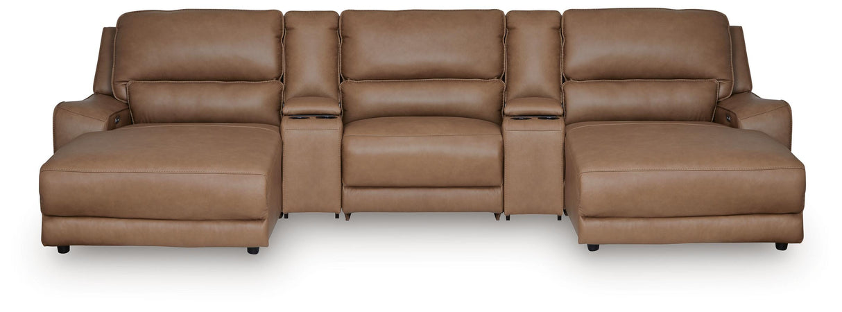 DeepWakes 5-Piece Power Reclining Sectional with Chaise - PCU62606S16