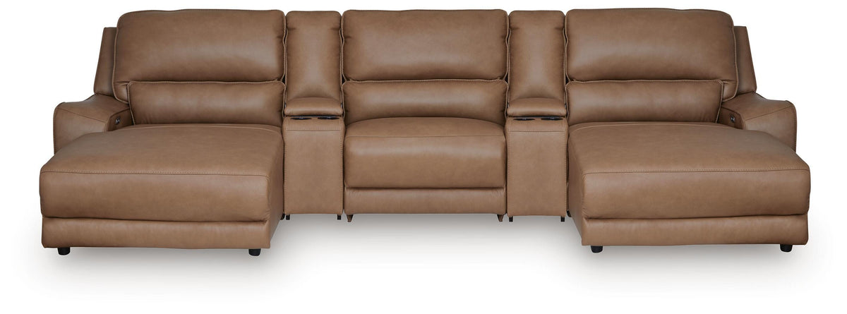 DeepWakes 5-Piece Power Reclining Sectional with Chaise - PCU62606S16