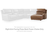 DeepWakes Right-Arm Facing Press Back Power Chaise - PCU6260697