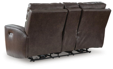 Crossplex Power Reclining Loveseat with Console - PCU6450618