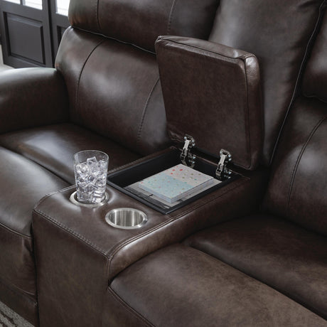 Crossplex Power Reclining Loveseat with Console - PCU6450618