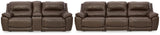 Dunleith 3-Piece Reclining Sofa and 3-Piece Loveseat with Console - U71604U1
