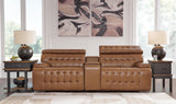 Temmpton 3-Piece Power Reclining Sectional Loveseat with Console - U92708S2