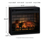 Entertainment Accessories Electric Infrared Fireplace Insert - W100-101