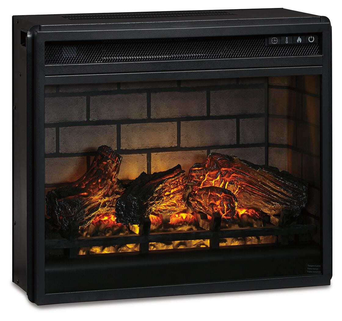 Entertainment Accessories Electric Infrared Fireplace Insert - W100-101