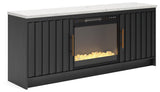 Cadmori 63" TV Stand with Electric Fireplace - W2616W1