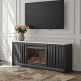 Cadmori 63" TV Stand with Electric Fireplace - W2616W2