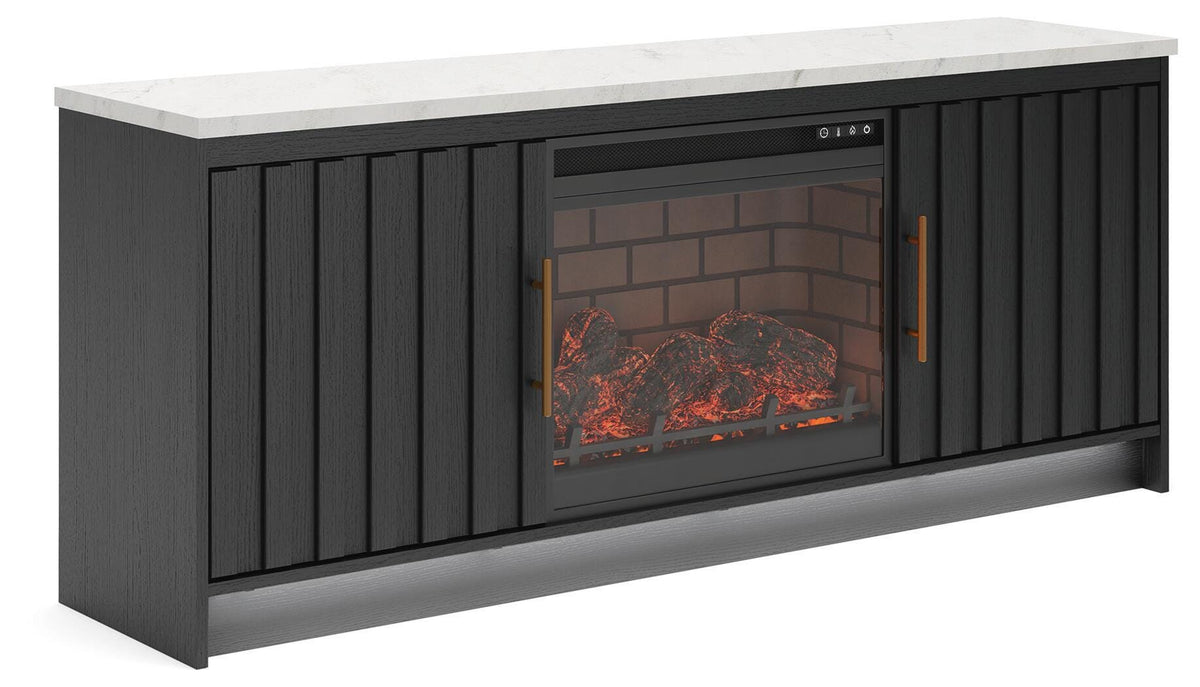 Cadmori 63" TV Stand with Electric Fireplace - W2616W2