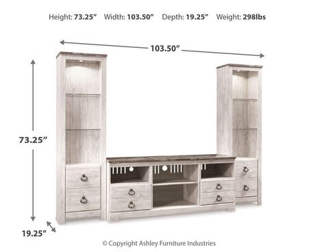 Willowton 3-Piece Entertainment Center - W267W16