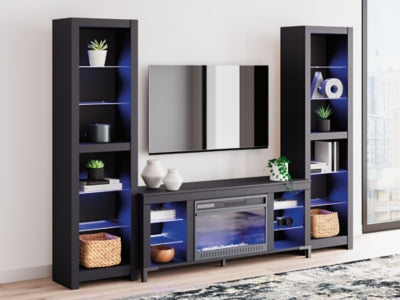 Cayberry 3-Piece Entertainment Center with Electric Fireplace - W2721W2