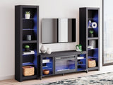 Cayberry 3-Piece Entertainment Center with Electric Fireplace - W2721W2