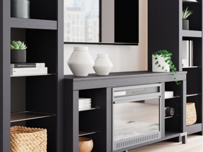 Cayberry 3-Piece Entertainment Center with Electric Fireplace - W2721W2