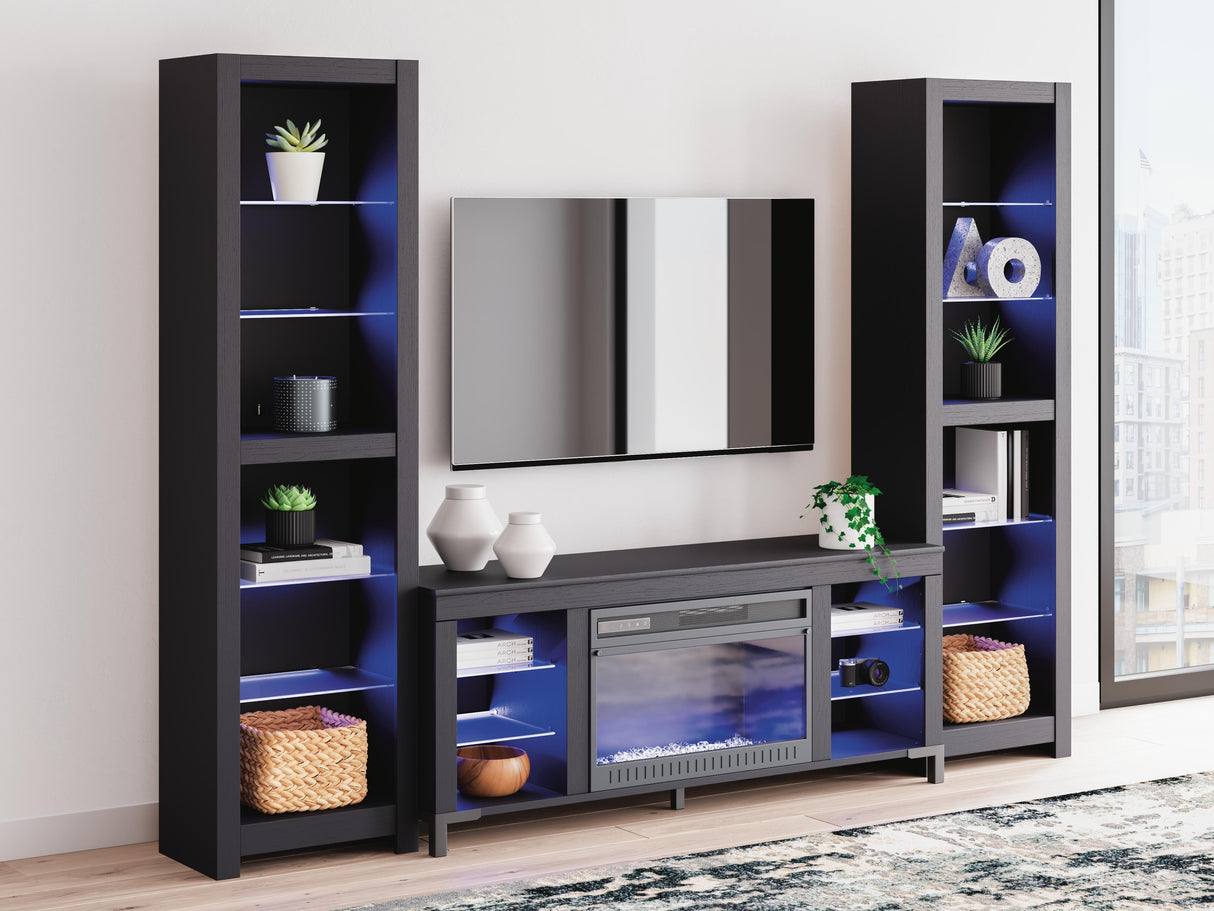 Cayberry 3-Piece Entertainment Center with Electric Fireplace - W2721W2