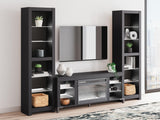 Cayberry 3-Piece Entertainment Center with Electric Fireplace - W2721W2