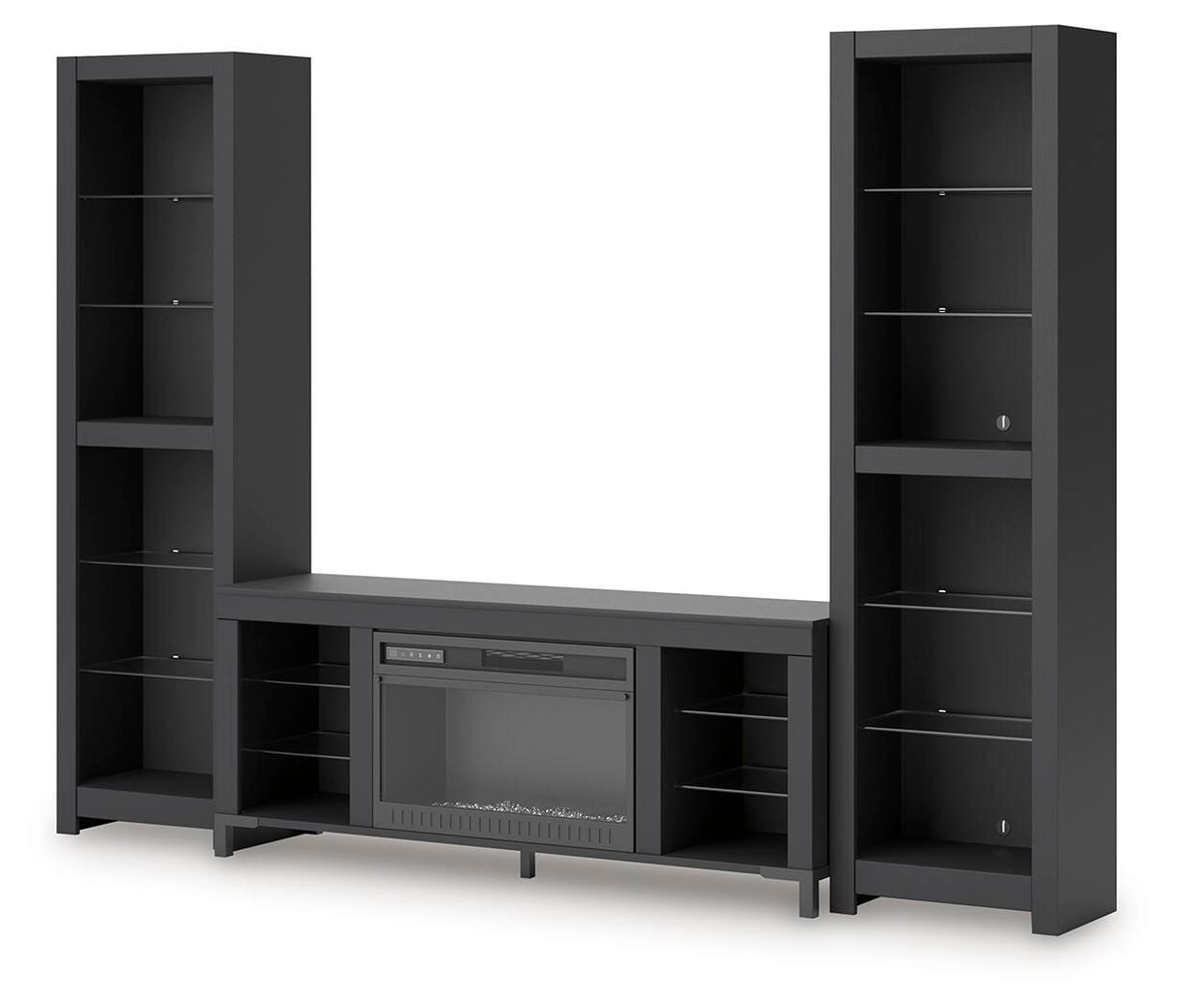 Cayberry 3-Piece Entertainment Center with Electric Fireplace - W2721W2