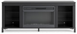 Cayberry 60" TV Stand with Electric Fireplace - W2721-168