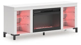 Brollevi 60" TV Stand with Electric Fireplace - W2722-168