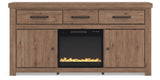 Garistyn 73" TV Stand with Electric Fireplace - W2844W4