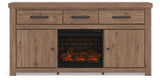 Garistyn 73" TV Stand with Electric Fireplace - W2844W3