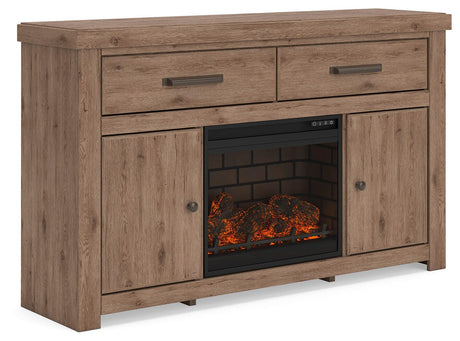 Garistyn 62" TV Stand with Electric Fireplace - W2844W1