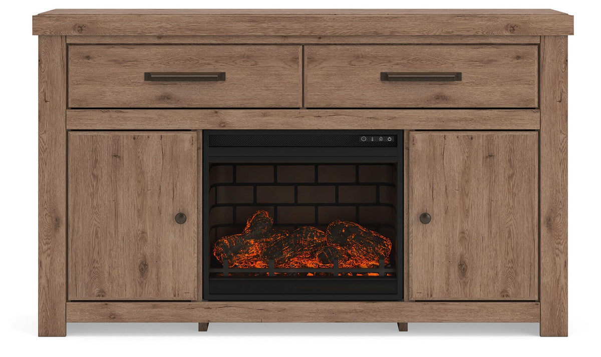 Garistyn 62" TV Stand with Electric Fireplace - W2844W1