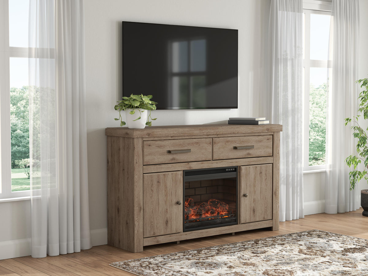 Garistyn 62" TV Stand with Electric Fireplace - W2844W1