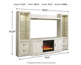 Bellaby 4-Piece Entertainment Center with Fireplace - W331W5