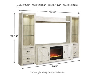Bellaby 4-Piece Entertainment Center with Fireplace - W331W5