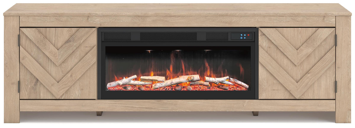 Cayboni 71" TV Stand with Electric Fireplace - W3787W1