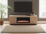 Cayboni 71" TV Stand with Electric Fireplace - W3787W1