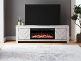Cayboni 71" TV Stand with Electric Fireplace - W3788W1